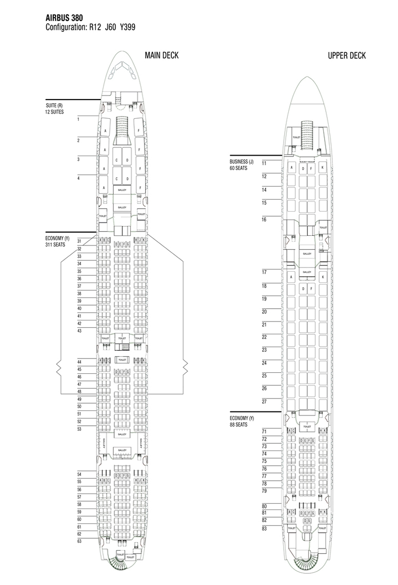 airbus a380 aircraft seating chart